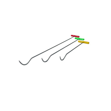 Vexilon Edition 3-Piece C-Bend Sharp Tip Steel PDR Tools – Paintless Dent Repair Rods InoxPDR