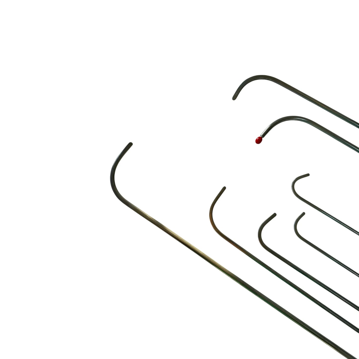 PDR INOX Savona Edition 7-Piece Dent Repair Rod Set – Black Grip Handle, 5–8mm Shafts, 20–75cm Lengths